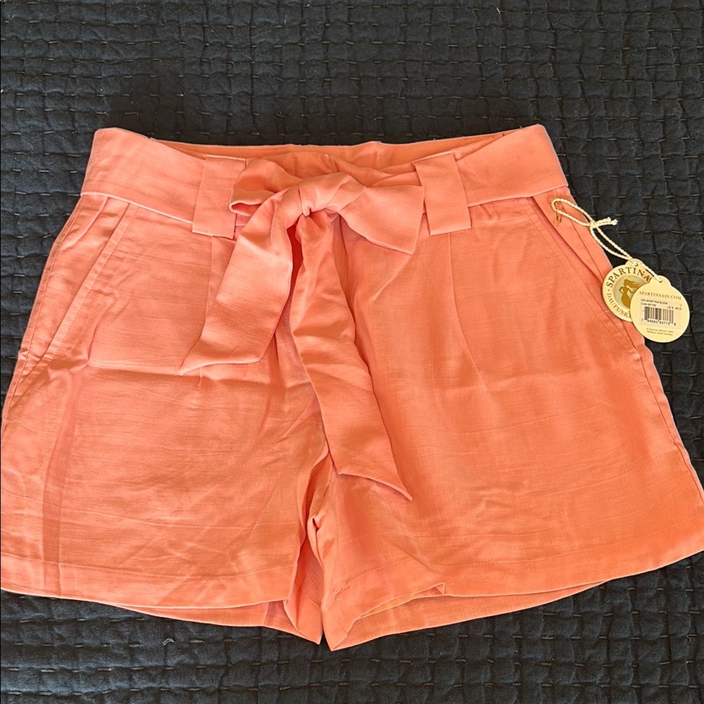 Women's Coral Tie-Waist Shorts